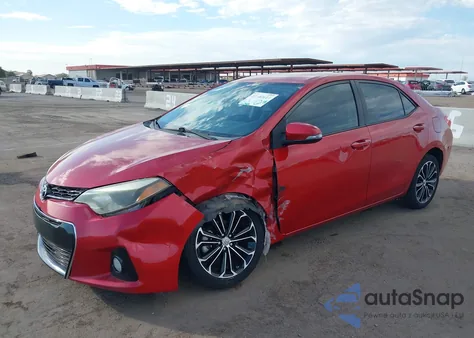 2015 Toyota Corolla S Plus from USA, damaged, VIN 5YFBURHE7FP223765